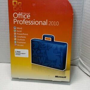 Microsoft Office Professional 2010 Full Retail Package w/ Product Key#